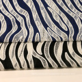 Zebra Skin Printed Mesh Fabric